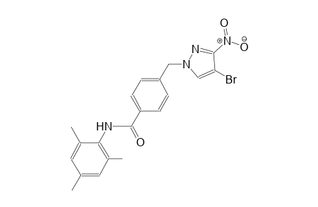 4-[(4-bromo-3-nitro-1H-pyrazol-1-yl)methyl]-N-mesitylbenzamide