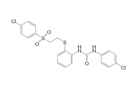 4-chloro-2'-{{2-[(p-chlorophenyl)sulfonyl]ethyl}thio}carbanilide
