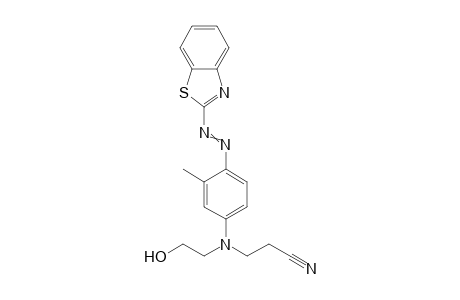 Propanenitrile, 3-[[4-(2-benzothiazolylazo)-3-methylphenyl](2-hydroxyethyl)amino]-