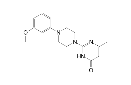 2-[4-(3-methoxyphenyl)-1-piperazinyl]-6-methyl-4(3H)-pyrimidinone