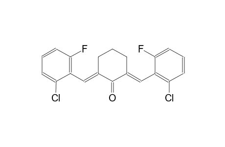 (2E,6E)-2,6-bis(2-chloro-6-fluorobenzylidene)cyclohexanone