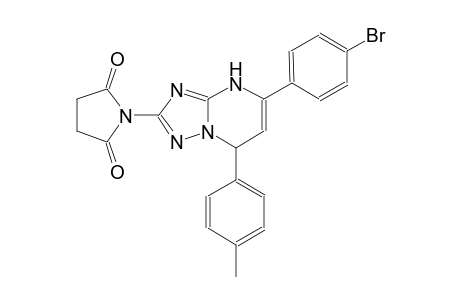 1-[5-(4-bromophenyl)-7-(4-methylphenyl)-4,7-dihydro[1,2,4]triazolo[1,5-a]pyrimidin-2-yl]-2,5-pyrrolidinedione