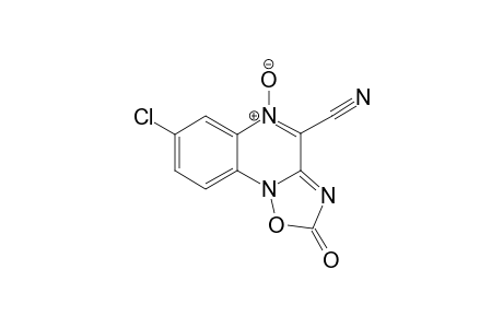 7-Chloranyl-5-oxidanidyl-2-oxidanylidene-[1,2,4]oxadiazolo[2,3-a]quinoxalin-5-ium-4-carbonitrile