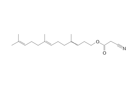 (7E)-4,8,12-trimethyltrideca-3,7,11-trien-1-yl 2-cyanoacetate