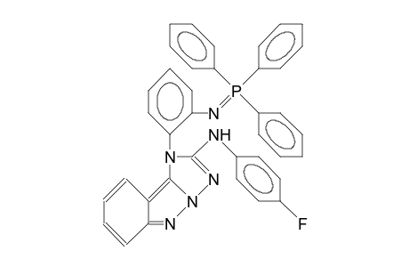 (4-fluorophenyl)-[1-[2-(triphenylphosphoranylideneamino)phenyl]-[1,2,4]triazol[1,5-b]indazol-2-yl]amine