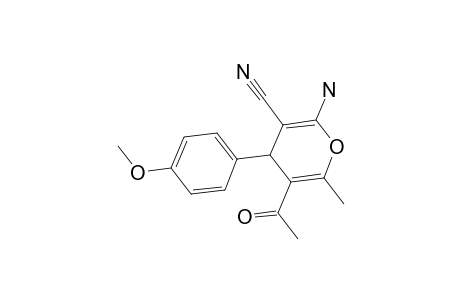 5-Acetyl-2-amino-4-(4-methoxyphenyl)-6-methyl-4H-pyran-3-carbonitrile