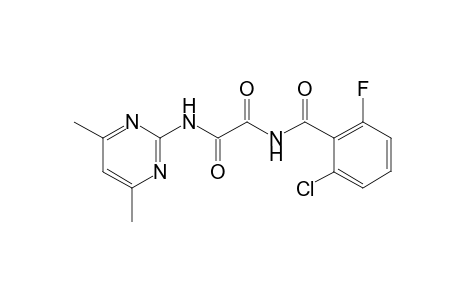 N-(2-chloro-6-fluorobenzoyl)-N'-(4,6-dimethyl-2-pyrimidinyl)oxamide