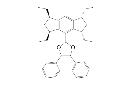 (1R*,3S*,5S*,7R*)-1,2,3,5,6,7-Hexahydro-1,3,5,7-tetraethyl-4-(diphenylethylenedioxy)-s-indacene isomer