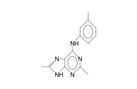N-(3-Tolyl)-2,8-dimethyl-9H-purin-6-amine