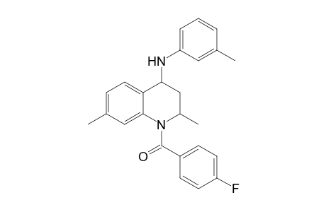 [2,7-dimethyl-4-(3-methylanilino)-3,4-dihydro-2H-quinolin-1-yl]-(4-fluorophenyl)methanone