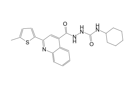 N-cyclohexyl-2-{[2-(5-methyl-2-thienyl)-4-quinolinyl]carbonyl}hydrazinecarboxamide