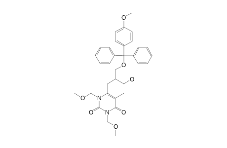 6-[3-HDROXY-2-(4-METHOXYTRIPHENYLMETHOXYMETHYL)-PROPYL]-1,3-DIMETHOXYMETHYL-5-METHYLPYRIMIDIN-2,4-DIONE