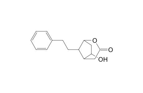 2-Oxabicyclo[3.2.1]octan-3-one, 6-hydroxy-8-(2-phenylethyl)-, (exo,anti)-