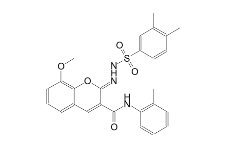 benzenesulfonic acid, 3,4-dimethyl-, 2-[(2Z)-8-methoxy-3-[[(2-methylphenyl)amino]carbonyl]-2H-1-benzopyran-2-ylidene]hydrazide