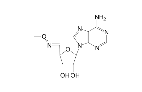 (E/Z)-9-(.beta.-D-ribo-Pentodialdo-1,4-furanosyl)adenine O-methyloxime
