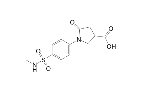 1-[p-(methylsulfamoyl)phenyl]-5-oxo-3-pyrrolidinecarboxylic acid