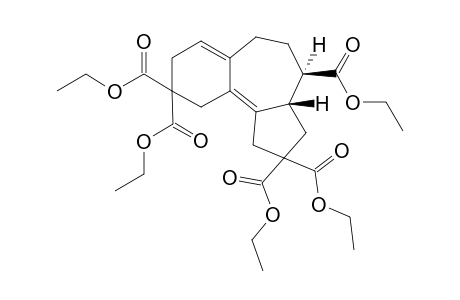 (3aS*,4R*)-Pentaethyl 3a,4,5,6-tetrahydrobenzo[e]azulene-2,2,4,9,9(1H,3H,8H,10H)-pentacarboxylate