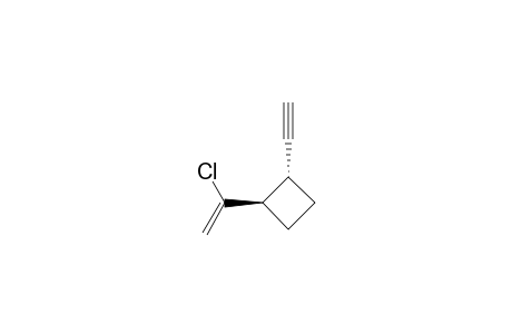 Cyclobutane, 1-(1-chloroethenyl)-2-ethynyl-, trans-