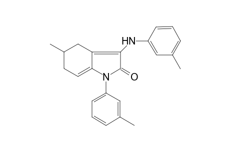 5-Methyl-1-(3-methylphenyl)-3-[(3-methylphenyl)amino]-5,6-dihydro-4H-indol-2-one