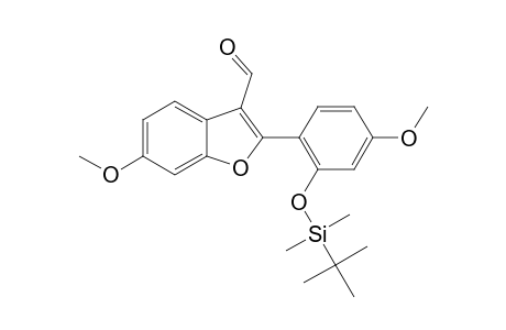 6-METHOXY-2-(4'-METHOXY-2'-TERT.-BUTYL-DIMETHYLSILYLOXY-PHENYL)-BENZOFURAN-3-CARBALDEHYDE