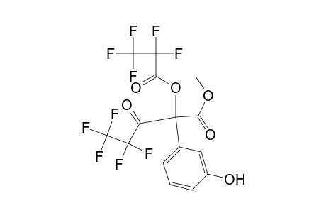 Methyl-di(pentafluoropropionyl) m-hydroxymandelate