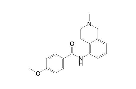 N-(2-methyl-1,2,3,4-tetrahydro-5-isoquinolyl)-p-anisamide
