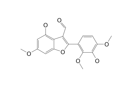 ANDINERMAL;2-(2',4'-DIMETHOXY-3'-HYDROXYPHENYL)-4-HYDROXY-6-METHOXY-BENZOFURAN-3-CARBALDEHYDE