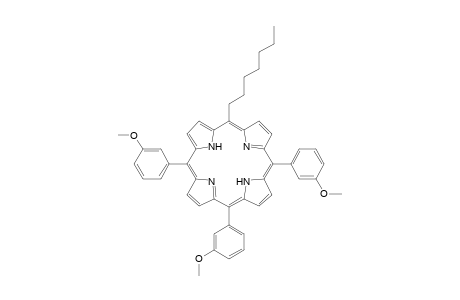 5-Heptyl-10,15,20-tris(3-methoxyphenyl)porphyrin