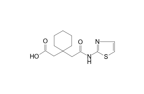Acetic acid, 2-[1-[2-(2-thiazolylaminocarbonyl)ethyl]cyclohexyl]-