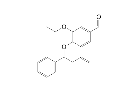 3-ethoxy-4-((1-phenylbut-3-en-1-yl)oxy)benzaldehyde