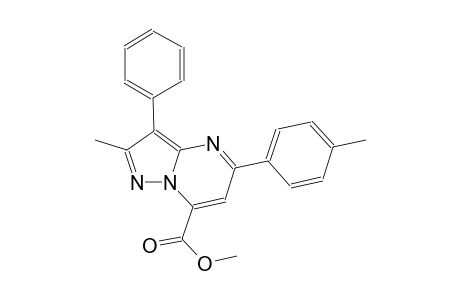 pyrazolo[1,5-a]pyrimidine-7-carboxylic acid, 2-methyl-5-(4-methylphenyl)-3-phenyl-, methyl ester