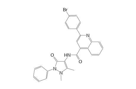 2-(4-bromophenyl)-N-(1,5-dimethyl-3-oxo-2-phenyl-2,3-dihydro-1H-pyrazol-4-yl)-4-quinolinecarboxamide