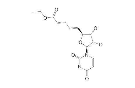 ETHYL-1,5,6,7,8-PENTADEOXY-1-(URACYL-1-YL)-BETA-D-RIBO-NON-5(E),7(E)-DIENOFURANURONATE