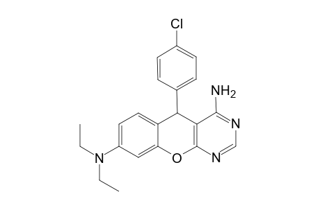 4-Amino-5-(4-chlorophenyl)-8-(diethylamino)-5Hchromeno[2,3-d]pyrimidine