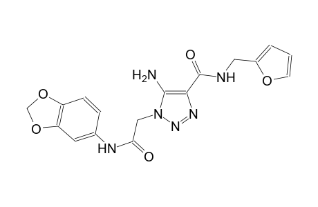 5-amino-1-[2-(1,3-benzodioxol-5-ylamino)-2-oxoethyl]-N-(2-furylmethyl)-1H-1,2,3-triazole-4-carboxamide