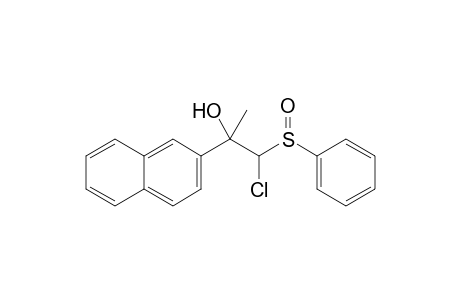 1-[Chloro(phenylsulfinyl)methyl]-1-(2-naphthyl)ethanol