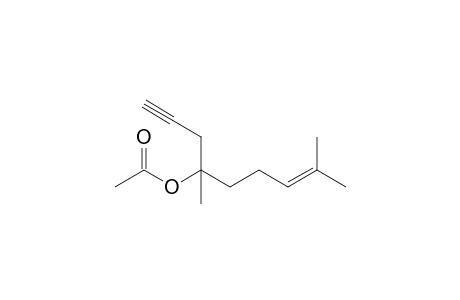 4,8-Dimethylnon-7-en-1-yn-4-yl acetate