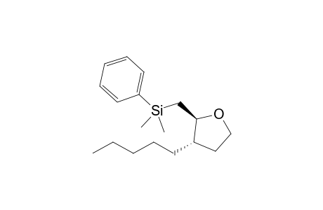 (trans)-2-[(Phenyldimethylsilyl)methyl]-3-pentyltetrahydrofuran
