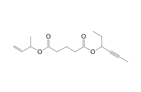 Glutaric acid, but-3-en-2-yl hex-4-yn-3-yl ester