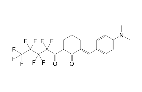 2-[1-(4-Dimethylamino-phenyl)-meth-(E)-ylidene]-6-(2,2,3,3,4,4,5,5,5-nonafluoro-pentanoyl)-cyclohexanone