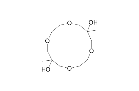 6,13-dimethyl-1,4,8,11-tetraoxacyclotetradecane-6,13-diol