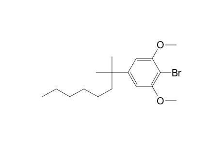 2-Bromanyl-1,3-dimethoxy-5-(2-methyloctan-2-yl)benzene
