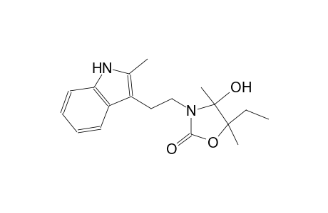 2-oxazolidinone, 5-ethyl-4-hydroxy-4,5-dimethyl-3-[2-(2-methyl-1H-indol-3-yl)ethyl]-