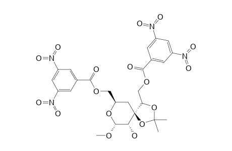 METHYL-4-DEOXY-3-C-[(S)-1,2-DIHYDROXYETHYL]-3,3'-ISOPROPYLIDENE-3'',6-BIS-O-(3,5-DINITROBENZOYL)-ALPHA-D-XYLOHEXOPYRANOSIDE