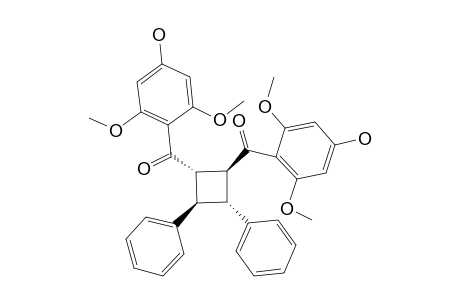 REL-(1-ALPHA,2-BETA)-DI-(2,6-DIMETHOXY-4-HYDROXY)-BENZOYL-REL-(3-ALPHA,4-BETA)-DIPHENYLCYCLOBUTANE