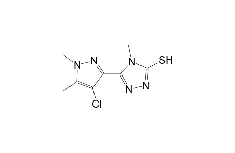 5-(4-chloro-1,5-dimethyl-1H-pyrazol-3-yl)-4-methyl-4H-1,2,4-triazole-3-thiol