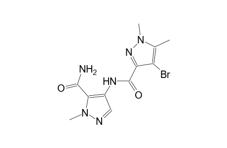 N-[5-(aminocarbonyl)-1-methyl-1H-pyrazol-4-yl]-4-bromo-1,5-dimethyl-1H-pyrazole-3-carboxamide