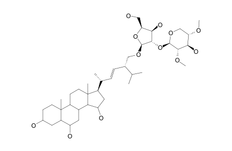 CERTONARDOSIDE_B3;(E)-(24R)-24-(1)-O-BETA-[2,4-DI-O-METHYL-D-XYLOPYRANOSYL-(1->2)-ALPHA-L-ARABINOFURANOSYL]-24-METHYL-5-ALPHA-CHOLEST-22-ENE-3-BET