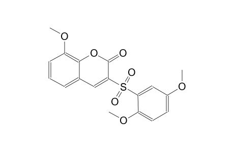 2H-1-benzopyran-2-one, 3-[(2,5-dimethoxyphenyl)sulfonyl]-8-methoxy-