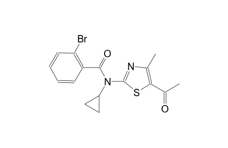N-(5-acetyl-4-methyl-1,3-thiazol-2-yl)-2-bromo-N-cyclopropylbenzamide